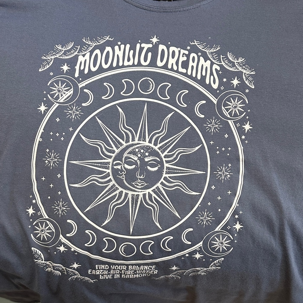 Streetwear Society Gray Moonlit Dreams Tee